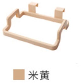Haken Vuilniszak Houder Ruitenwissers Rack Keuken Kast Hanger Plank Kanteldeur Rack Bar Opknoping Rekken Plastic Opbergtas Houders Beige