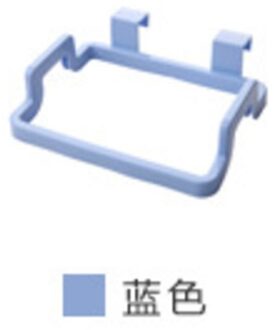 Haken Vuilniszak Houder Ruitenwissers Rack Keuken Kast Hanger Plank Kanteldeur Rack Bar Opknoping Rekken Plastic Opbergtas Houders blauw