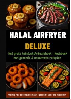 Halal Airfryer Deluxe: Het Grote Heteluchtfriteuseboek - Kookboek Met Gezonde & - Yasmin Rahimi