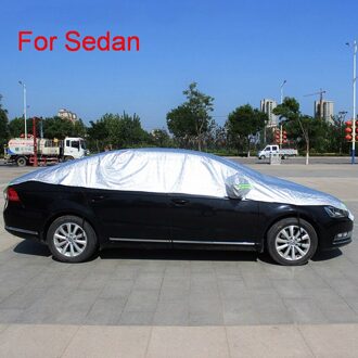 Half Auto Cover Venster Zonnebrandcrème Gordijn Auto Zonnebrandcrème Cover Met Verlichting Mark Outdoor Waterdichte Uv-bescherming Auto Accessorie A hatchback