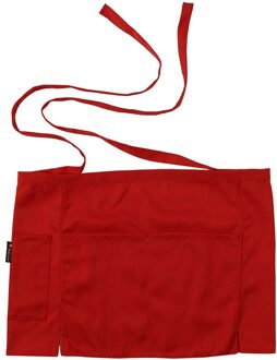 Half-Lengte Korte Taille Schort Met Pocket Catering Chef Ober Bar Household Cleaning Tools & Accessoires # W rood