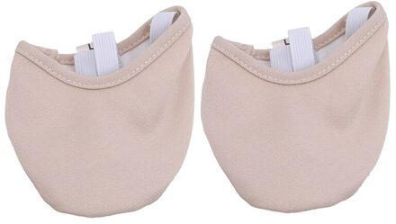 Half Lengte Ritmische Gymnastiek Apparatuur Zachte Ademende Sokken Gebreide Zool Schoenen Art Gym Kind Volwassen Dancing Pads Inlegzolen Beige L