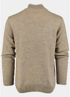 Half zip 1111/41130 taupe Beige - XXXL