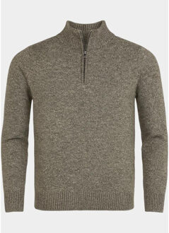 Half zip 1111/45744 taupe Bruin - XXL