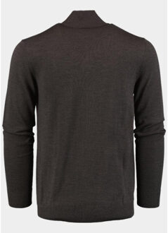 Half zip lux pull halfzip merino bwa00005lu15/2004 Bruin