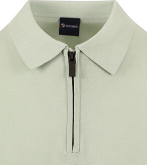 Half Zip Polo Lichtgroen - XXL