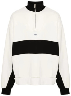 Half Zip Polo Sweatshirt Gcds , White , Heren - L
