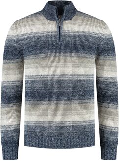 Half Zip Pullover Premium Stripes Multicolor  XXL