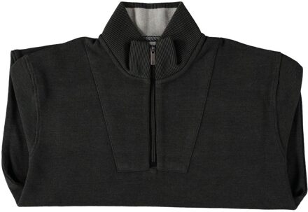 Half Zip Pullover Two Tone Waffle Dark Green  3XL Groen