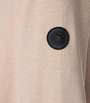 Half Zip Sweat Beige - 3XL,4XL,L,XL,XXL