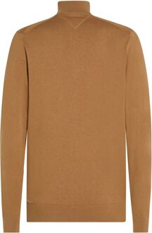Half Zip Trui Camel Bruin - XL,XXL
