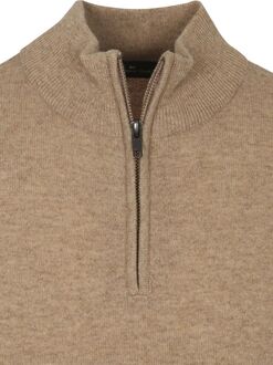 Half Zip Trui Merinowol Beige - L,M,S,XL