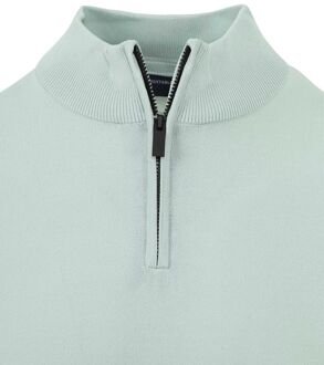 Half Zip Trui Mintgroen - XXL