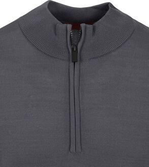 Half Zip Trui Rafe Antraciet Grijs - XXL