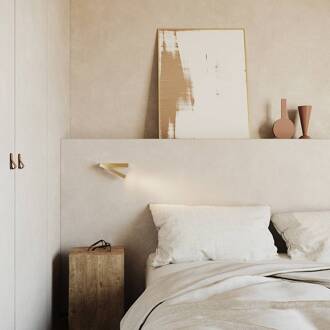 Hall Slanke LED leeslamp met LED goud