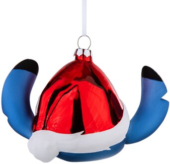Hallmark Disney Lilo & Stitch Glass Christmas Ornament - Festive Stitch