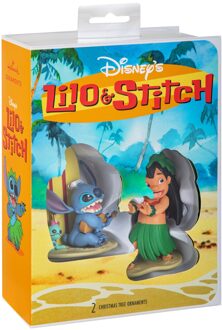 Hallmark Storied Moments Disney Lilo & Stitch Christmas Ornaments - Set of 2