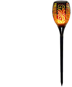 Halloween 1/2/4 Pcs Zonne-energie Torch Flikkerende Vlammen 33 Led Verlichting Tuin Decoratie Lamp 1stk