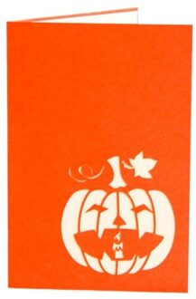 Halloween 3D Popup Angry Pompoen Wenskaart Creatieve Uitnodigingen Kaart Envelop Inbegrepen voor Halloween Festival Pro