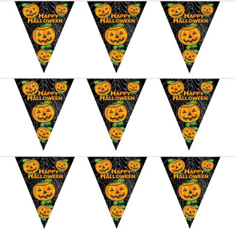 Halloween - 3x Pompoenen vlaggenlijnen - Vlaggenlijnen Multikleur