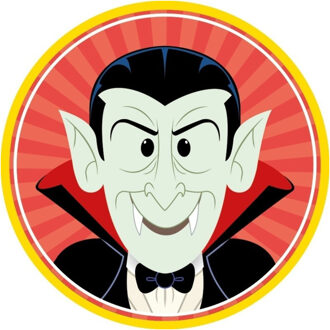 Halloween bierviltjes - 10x stuks - vampier - karton - dubbelzijdig Multi