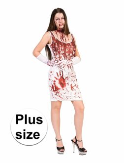 Halloween - Bloederige jurk voor dames grote maat 44-46 (2XL/3XL)
