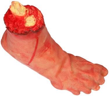 Halloween Bloederige nep voet