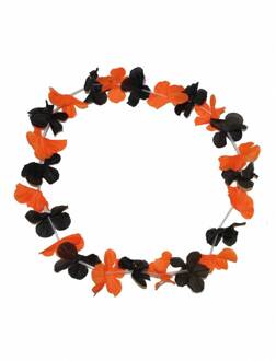 Halloween bloemen krans - Verkleedkransen Multikleur