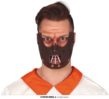 Halloween Bruin horror verkleed masker Hannibal voor volwassenen - Verkleedmaskers