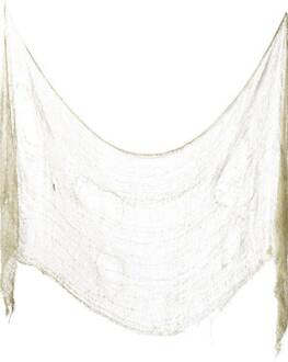 Halloween decoratie ecru laken - Decoratie > Muur-, deur- en raamdecoratie