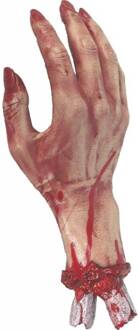 Halloween Decoratie Severed Gory Hand Beige