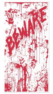 Halloween deurposter met bloed Multi