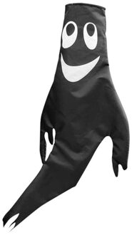 Halloween Ghost Windzak-40 Inch Windzak Terras Gazon Outdoor Opknoping Decoratie 2 Pack Black