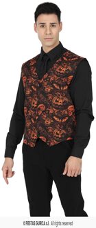Halloween Gilet Pompoen Heren Multikleur - Print