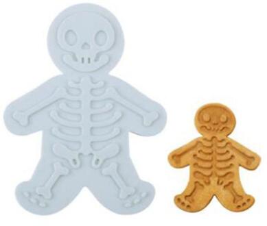Halloween Gingerbread Skelet Cookie Cutter Biscuit Mold Fondant Deeg Cutters Diy Druk-Op Biscuit Maker Keuken Tool