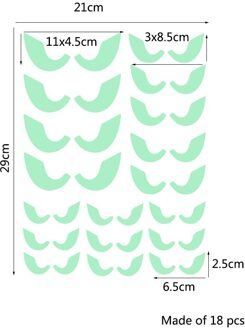 Halloween Glow Stickers Pompoen Vleermuis Heks Ghost PVC Waterdichte Verlichte Sticker Muur Raam Deur Plafond Sticker Decor