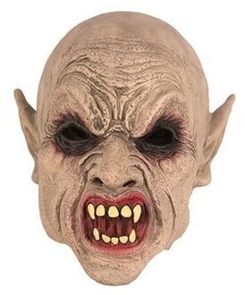 Halloween goblin monster verkleed masker - van latex - volwassenen Beige