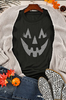 Halloween Grafische Sweatshirt - maat S Zwart