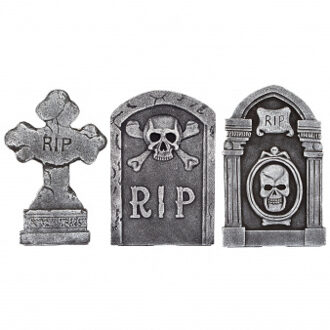 Halloween Grafsteen Zilver - Grijs