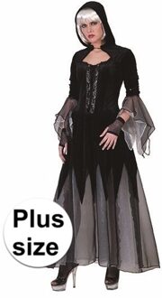 Halloween - grote maten vampieren dames jurk / kostuum - horror outfit 44-46 (2XL/3XL)