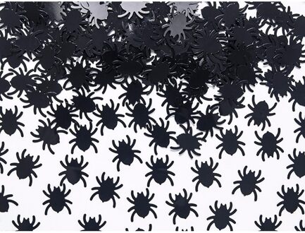 Halloween Halloween spinnen confetti zwart 15 gram - Confetti