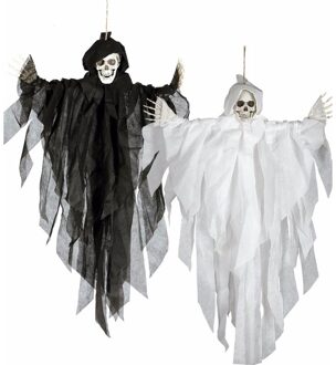 Halloween - Hangdecoratie zwarte spook pop 75 cm