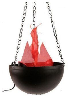 Halloween hanglamp met flikkerende vlam - Feestdecoratievoorwerp
