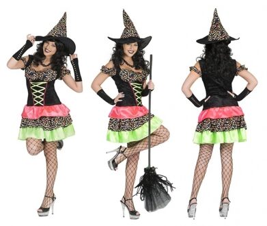 Halloween - Heksen jurk voor dames 44-46 (2XL/3XL)