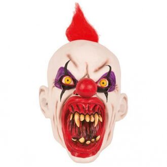 Halloween horror clown feestmasker - latex - volwassenen