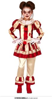 Halloween Horror clown verkleed pak voor meisjes 10-12 jaar (140-152) - Carnavalskostuums Multikleur