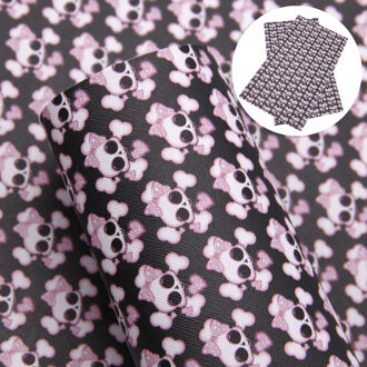 Halloween Horror Schedel Serie 20*33Cm Faux Synthetisch Leer Lakens Voor Hair Bows Oorbellen Home Decor Diy ambachten Vinyl 1091608001