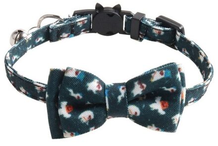 Halloween Kat Kraag Met Bell Breakaway Vlinderdas Pompoen Veiligheid Gesp Halsbanden Voor Kitten Puppy Pet Accessoires Benodigdheden groen