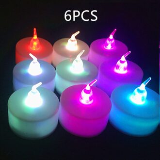 Halloween Kerst Battery Operated Led Tea Lights Kaarsen Vlamloze Flickering Wieden Decor