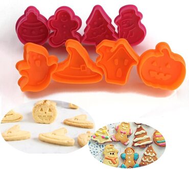 Halloween Kerst Cookie Cutters Cake Decorating Biscuit Zoetwaren Bakken Bakvormen gereedschap